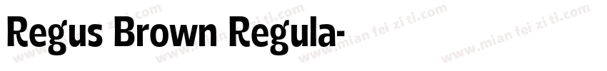 Regus Brown Regula字体转换